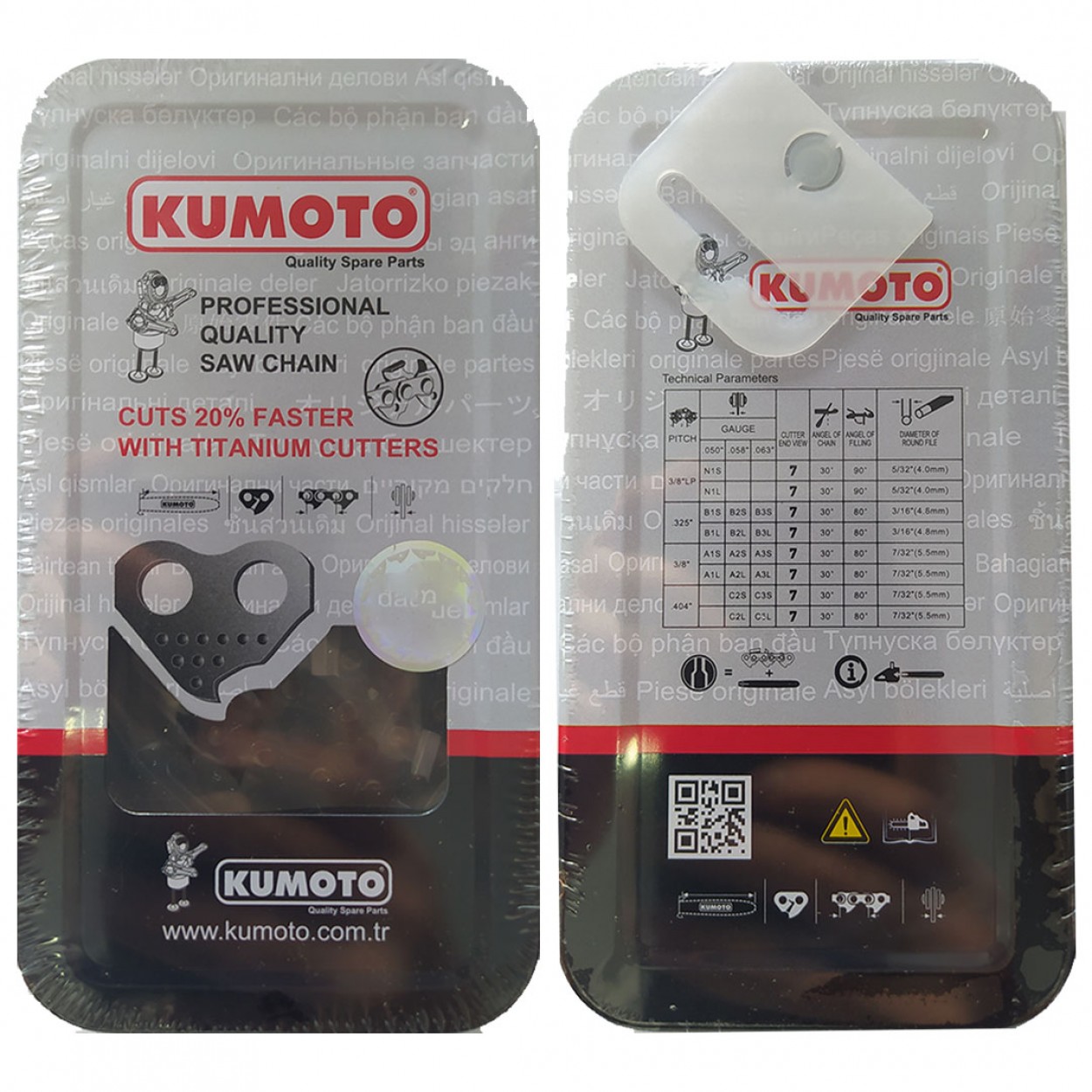 Kumoto 3/8 36 Diş Zincir - 1,5mm | 72 Drive Link | Stihl MS361 Uyumlu